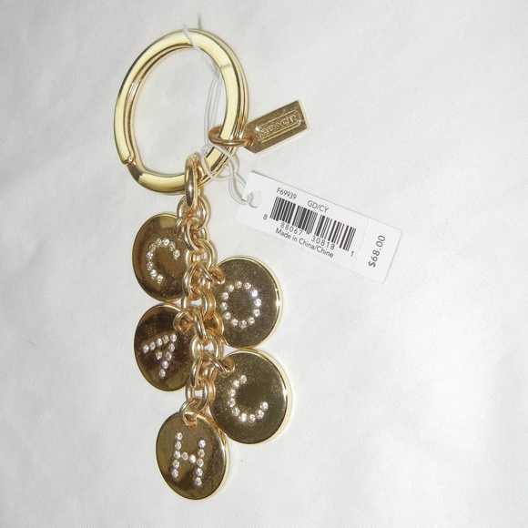 NWT Coach Multi-Disk Crystal Branding F69939 $68 - Picture 5 of 6